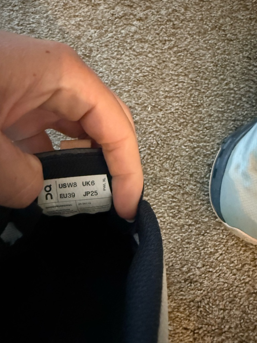 On cloud Running Women's Light Blue and Pink Cloudnova Sneakers - Picture 5 of 5